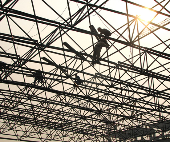 河津厂房网架安装