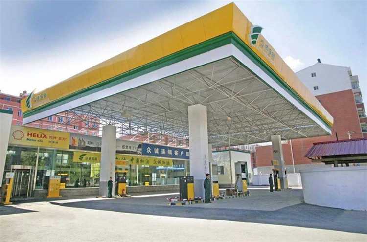 河津加气站钢结构网架案例7